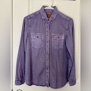 Chico’s Women’s Purple Button Down Long Sleeve Size 0